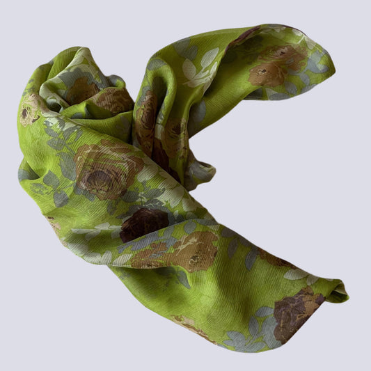 Silk chiffon scarf